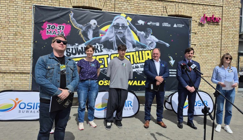 Konferencja prasowa zapowiadająca Suwałki Street Festiwal, 28.05.2025, fot. Areta Topornicka
